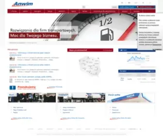 Anwim.pl(Anwim S.A. właściciel sieci stacji paliw MOYA) Screenshot