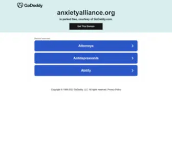 Anxietyalliance.org(Anxiety disorder) Screenshot