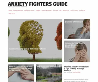 Anxietyfightersguide.com(Fighters guide to stress and anxiety) Screenshot