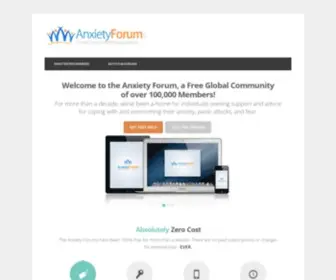Anxietyforum.net(Anxiety Information and Support) Screenshot