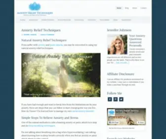 Anxietyreliefstress.com(Natural Anxiety Relief Techniques) Screenshot