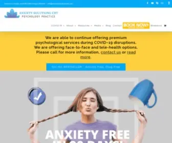 Anxietysolutionscbt.com(The Stress & Anxiety Treatment Specialists) Screenshot