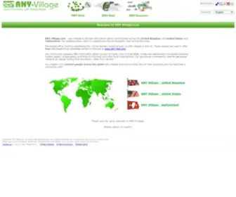 Any-Village.com(Interactive Community Websites across the Globe) Screenshot