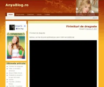 Anyablog.ro(Blog oficial Anya) Screenshot