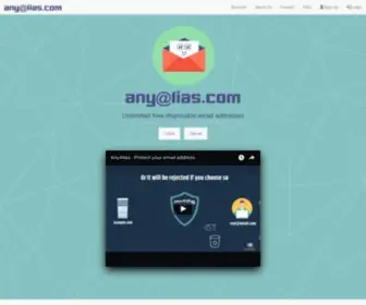 Anyalias.com(Anyalias) Screenshot