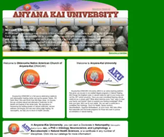 Anyanakaiuniversity.com(AKU Home) Screenshot