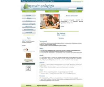 Anyanyelv-Pedagogia.hu(Anyanyelv-pedagĂłgia) Screenshot