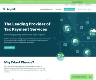 Anybill.com(The Leading Provider of Tax Payment Services) Screenshot