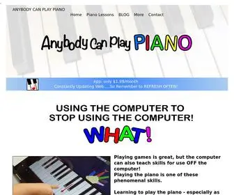 Anybodycanplay.com(Anybody Can Play Piano) Screenshot