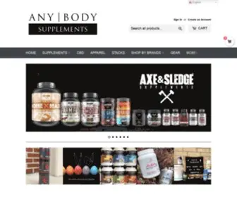 Anybodysupplements.com(Any Body Supplements) Screenshot