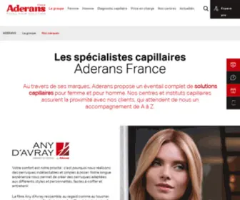 Anydavray-Beaute.fr(Les marques ADERANS) Screenshot