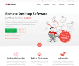 Anydesk.de(The Fast Remote Desktop Application) Screenshot