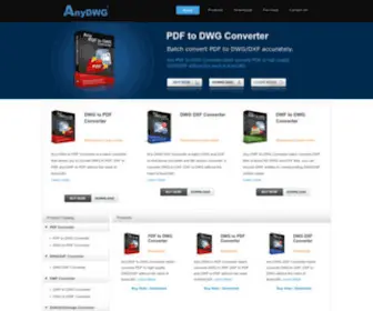 Anydwg.com(AnyDWG offers PDF to DWG) Screenshot