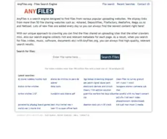 Anyfiles.org(Files Search Engine) Screenshot