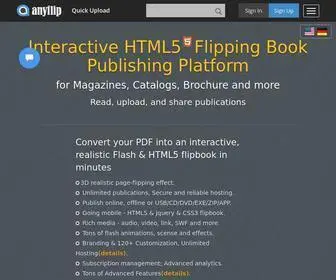 Anyflip.com(AnyFlip is an interactive digital publishing platform) Screenshot