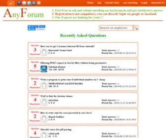 Anyforum.in(Place to ask and submit anything) Screenshot