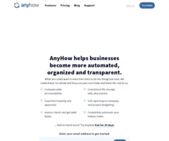 Anyhowhq.com(AnyHow) Screenshot