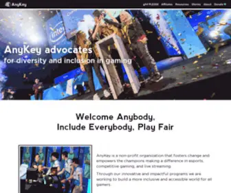 Anykey.org(AnyKey is an advocacy organization) Screenshot