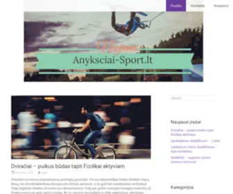 Anyksciai-Sport.lt(Anyksčių) Screenshot