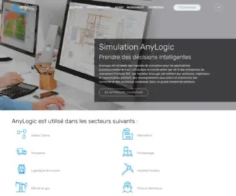 Anylogic.fr(Des solutions et outils logiciels de modélisation de simulation au service des entreprises) Screenshot