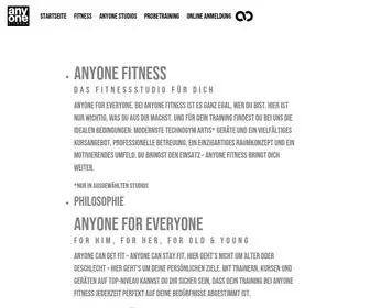 Anyone-Fitness.com(Anyone Fitness) Screenshot