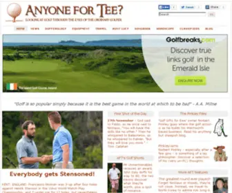 Anyonefortee.com(The Home of the Ordinary Golfer) Screenshot
