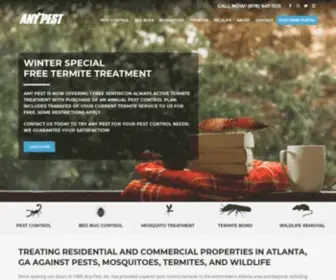 Anypest.com(Atlanta Pest Control Services) Screenshot