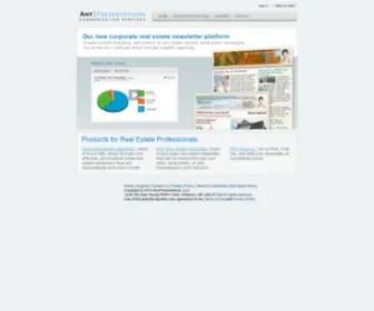 Anypresentations.com(Real Estate Newsletters) Screenshot