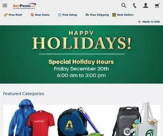 Anypromo.com(Promotional Products) Screenshot