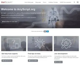 Anyscript.org(AnyScript Community) Screenshot