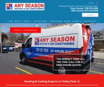 Anyseasonhvac.com(HVAC Company) Screenshot