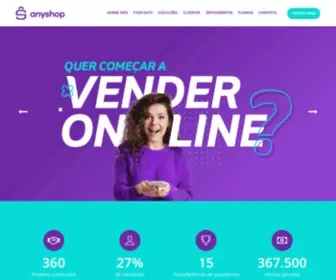 Anyshop.com.br(Criação de loja virtual) Screenshot