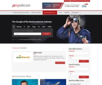 Anysilicon.com(Find ASIC design companies) Screenshot