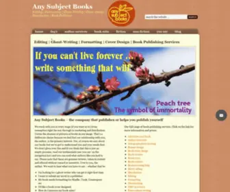 Anysubject.com(Hire top book publishing company for self) Screenshot