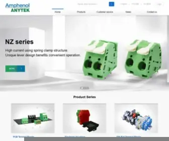 Anytek.com.tw(ANYTEK terminal block screw Machined Pins IC sockets spring Pins and connector) Screenshot