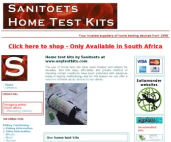 Anytestkits.com(Home test kits for private use) Screenshot