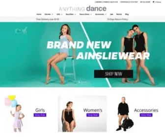 Anythingdance.com.au(Anything Dance) Screenshot