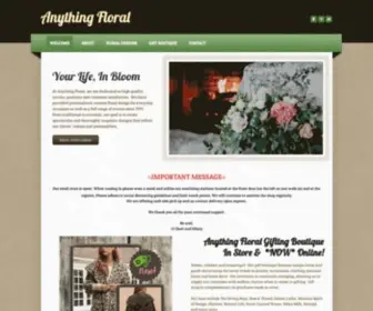 Anythingfloral.com(Anything Floral) Screenshot