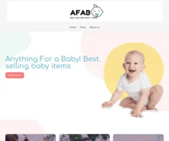 Anythingforababy.com(Best-Selling Baby Items) Screenshot