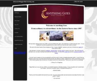 Anythinggoesfinecatering.com(Anything Goes Fine Catering Mammoth Lakes California) Screenshot