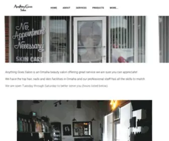 Anythinggoessalon.com(Anything Goes Salon) Screenshot