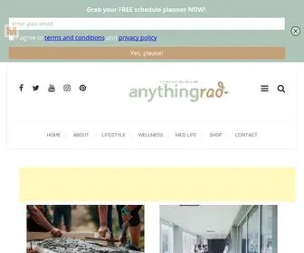 Anythingrad.com(Top Health and Lifestyle Doctor Blogger in the Philippines) Screenshot