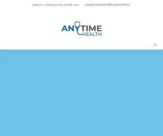 Anytime-Health.com(Connecting Doctors and Patients) Screenshot