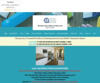 Anytimecleaningservices.org(ANYTIME CLEANING SERVICES/HOME) Screenshot