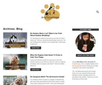Anytimedogs.com(Home) Screenshot