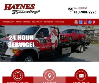 Anytimehaynestow.com(Towing & Roadside Service) Screenshot