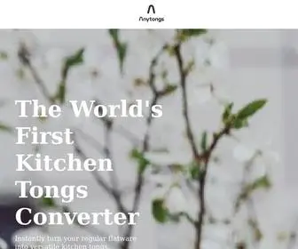 Anytongs.com(Instantly make fresh tongs with ordinary flatware) Screenshot