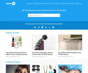 Anytop10.com(Any Top 10) Screenshot
