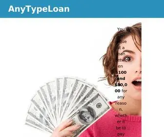 Anytypeloan.com(Any Type Loan) Screenshot