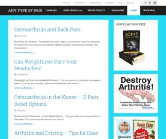 Anytypeofpain.com(Any Type Of Pain) Screenshot